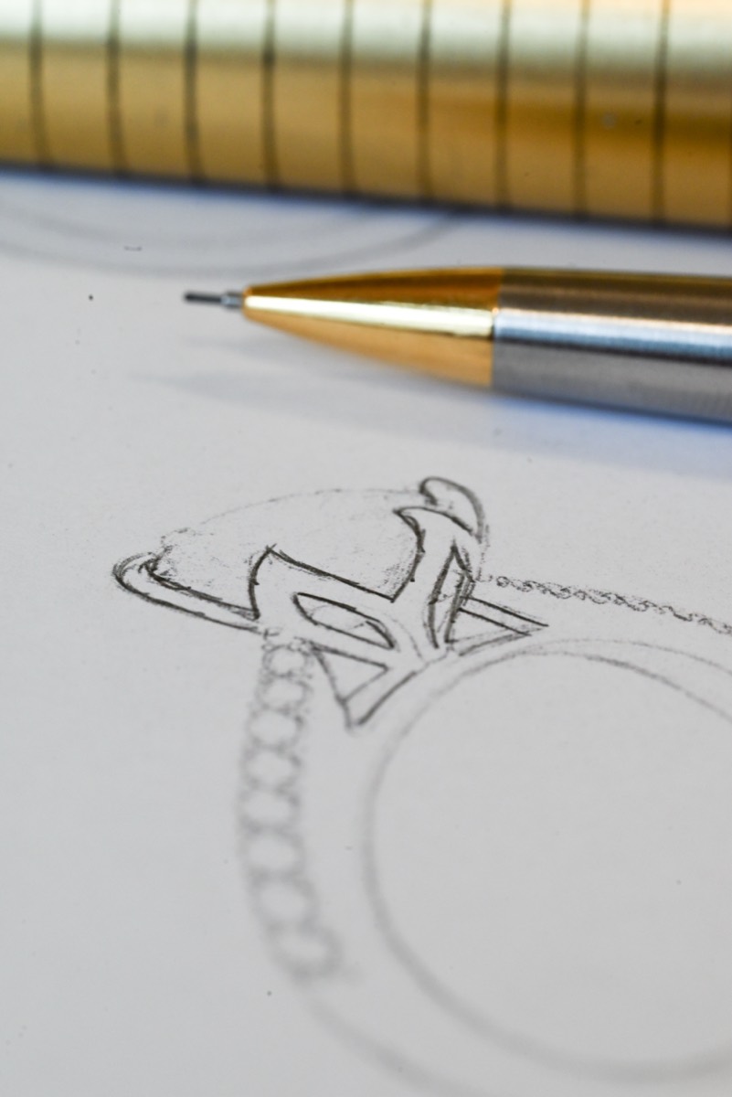 Création de la maquette d’une bague sur mesure